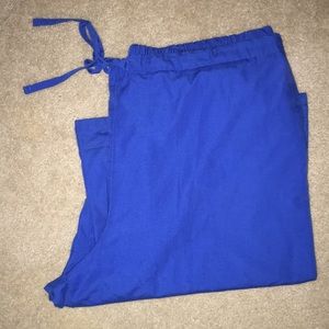 Royal Blue scrub pants not sure of brand